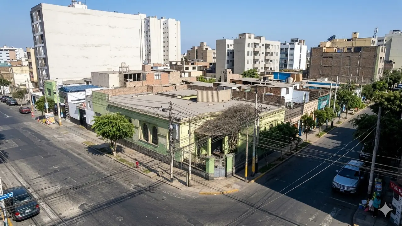 Venta de terreno en Breña - Vista aérea